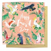 Mini Greeting Card - Happy Bird Day Mini Greeting Card - Happy Bird Day